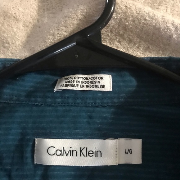 Blue Calvin Klein Dress Shirt - Picture 3 of 3